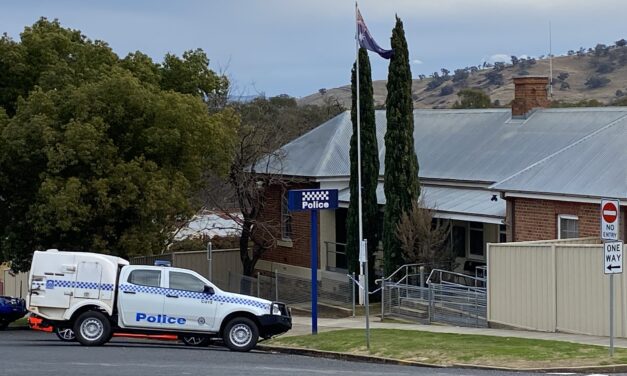 Highway Patrol sedan and two Riverina Police Vehicles allegedly rammed by stolen Police Vehicle on Illegal Rampage.